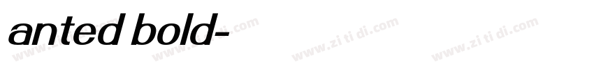 anted bold字体转换